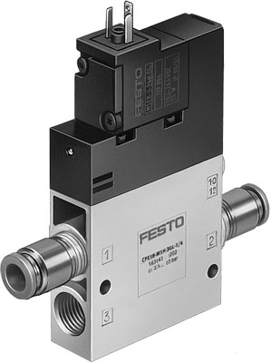 Распределитель с электроуправлением Festo CPE18-M3H-3OL-QS-8, арт. 163792, тип резьбы G, тип управления Электромагнитное — фото товара