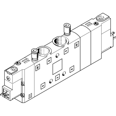 Распределитель с электроуправлением Festo CPE24-M3H-5/3GS-3/8, арт. 170338, резьба Наружная резьба, тип резьбы G — фото товара