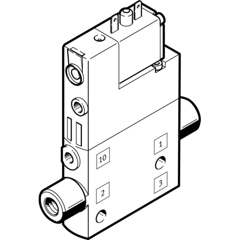 Распределитель с электроуправлением Festo CPE10-M1BH-3OLS-M5, арт. 196854, резьба Наружная резьба, тип управления Электромагнитное — фото товара