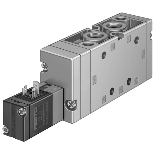 Распределитель с электроуправлением Festo MVH-5-3/8-L-S-B, арт. 33180, резьба Наружная резьба, тип резьбы G — фото товара