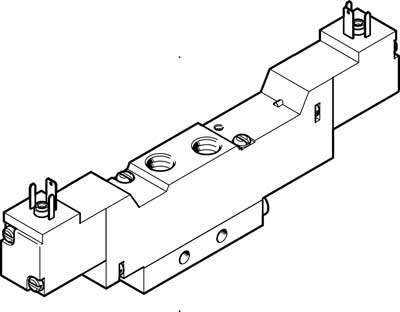 Распределитель с электроуправлением Festo MEBH-5/3G-1/8-S-B, арт. 173019, резьба Наружная резьба, тип резьбы G — фото товара