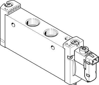 Распределитель с электроуправлением Festo VUVG-L18-M52-RT-G14-1H2L-W1, арт. 578823, резьба Наружная резьба, тип резьбы G — фото товара