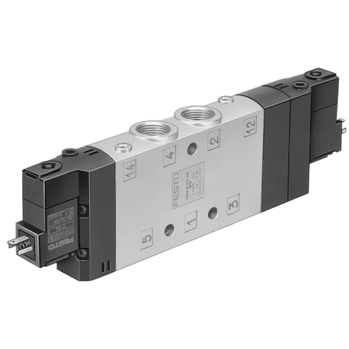 Распределитель с электроуправлением Festo CPE24-M2H-5J-3/8, арт. 163811, резьба Наружная резьба, тип резьбы G — фото товара