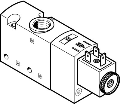 Распределитель с электроуправлением Festo VUVS-LT30-M32C-MD-G38-F8-1B2, арт. 8036676, резьба Наружная резьба, тип резьбы G — фото товара