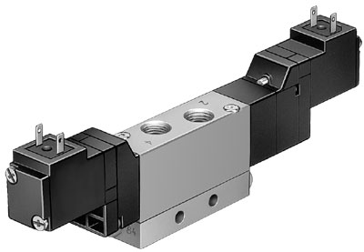 Распределитель с электроуправлением Festo MEH-5/3E-1/8-S-B, арт. 173148, резьба Наружная резьба, тип резьбы G — фото товара