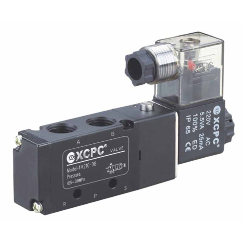 Распределитель с электроуправлением XCPC 4V210-08-DC12V, арт. XC27074, тип резьбы G, тип управления Электромагнитное — фото товара