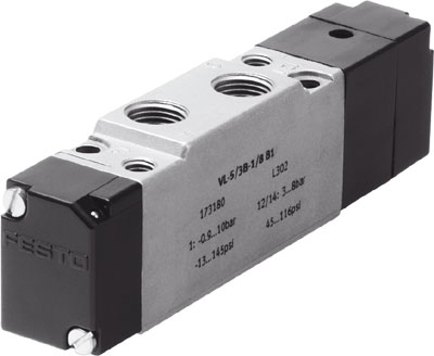 Пневмораспределитель Festo VL-5/3G-1/8-B1, арт. 173174, резьба Наружная резьба, тип резьбы G — фото товара