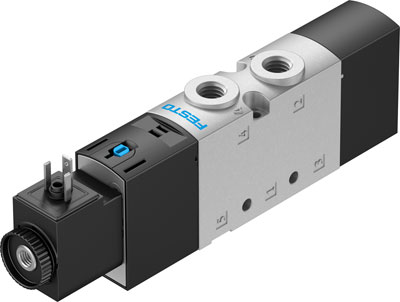Распределитель с электроуправлением Festo VUVS-LT20-M52-MZD-G18-F7-1C1, арт. 577516, резьба Наружная резьба, тип резьбы G — фото товара