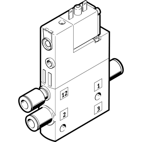 Распределитель с электроуправлением Festo CPE14-M1BH-3GLS-QS-6, арт. 196889, тип резьбы G, тип управления Электромагнитное — фото товара