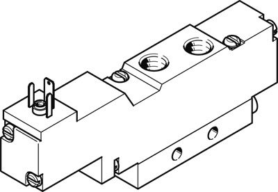 Распределитель с электроуправлением Festo MEBH-5/2-1/8-B-230AC, арт. 173085, резьба Наружная резьба, тип резьбы G — фото товара