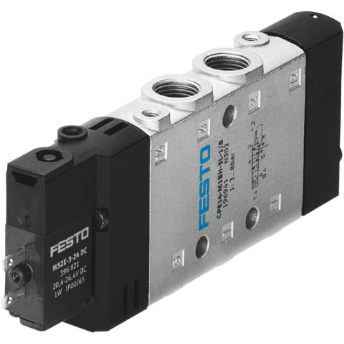 Распределитель с электроуправлением Festo CPE14-M1BH-5LS-1/8, арт. 196942, резьба Наружная резьба, тип резьбы G — фото товара
