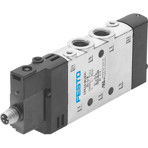 Распределитель с электроуправлением Festo CPE14-M1CH-5L-1/8, арт. 550237, резьба Наружная резьба, тип резьбы G — фото товара