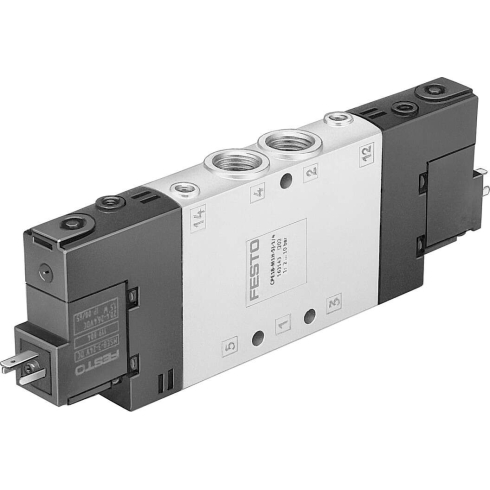 Распределитель с электроуправлением Festo CPE18-M1H-5J-1/4, арт. 163143, резьба Наружная резьба, тип резьбы G — фото товара