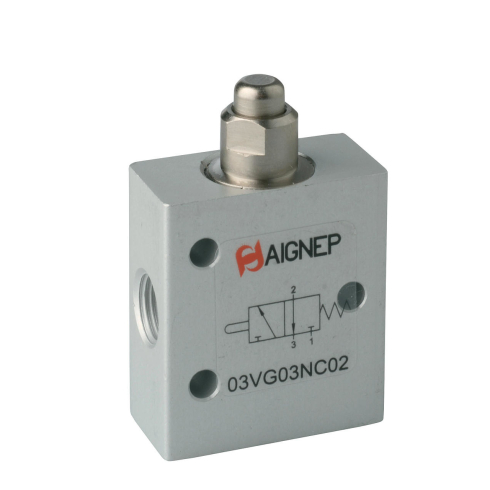 Распределитель с механическим управлением Aignep 03V G0 5 00 02, арт. 03VG050002, тип резьбы G, тип управления Механическое — фото товара