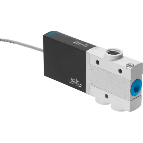 Распределитель с электроуправлением Festo MHE4-MS1H-3/2G-1/4-K, арт. 525189, резьба Наружная резьба, тип резьбы G — фото товара