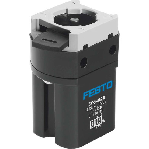 Распределитель для монтажа на лицевой панели Festo SV-5-M5-B, арт. 11914, тип управления Ручное, рабочая среда Сжатый воздух — фото товара