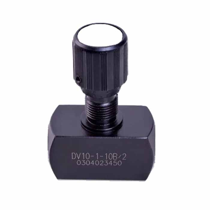 DRV10-1-10/V - Дроссель трубного монтажа c рукояткой, G3/8, обратный клапан - есть