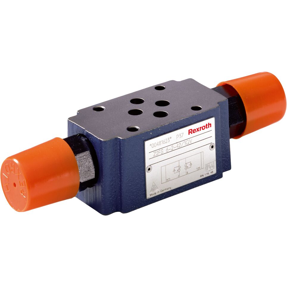 Z2FS6-2-4X/2QV - Дроссель Ду 6 модульного монтажа, в канале А и В, настройка 2Q = Стандартная
